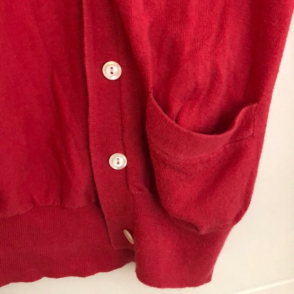 Red Rugby Cardigan - Picture 2 of 6